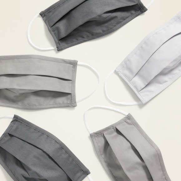 Old Navy Non Medical Grade Adult 5 Face Masks Grey